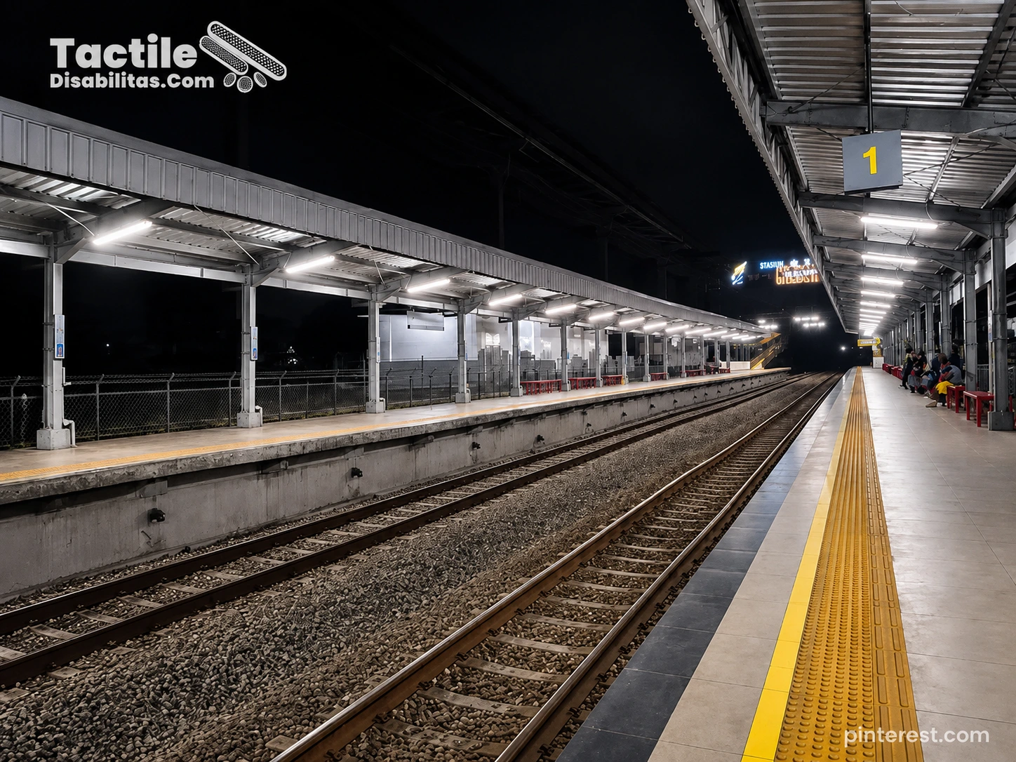 Berbagai material guiding block untuk area stasiun kereta